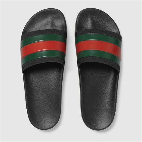 rubber slide sandal gucci|More.